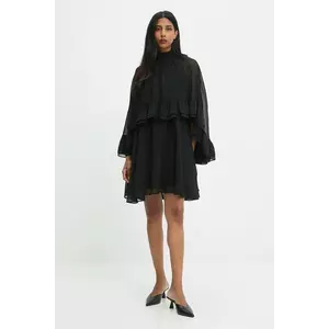 Answear.LAB rochie culoarea negru, mini, evazati imagine