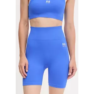 P.E Nation pantaloni scurți de antrenament Restore Seamless culoarea negru, uni, high waist, 243S296 imagine
