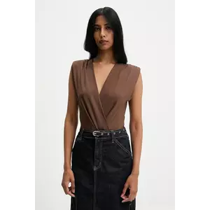 Answear.LAB body culoarea maro, neted imagine