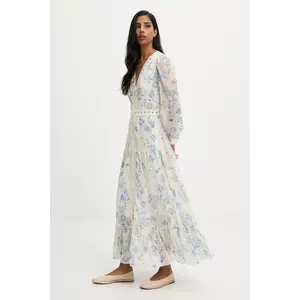 Answear.LAB rochie culoarea alb, maxi, evazati imagine
