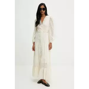 Answear.LAB rochie culoarea alb, maxi, evazati imagine