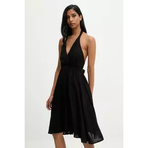 Answear.LAB rochie culoarea negru, mini, evazati imagine