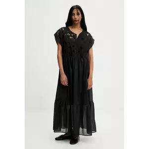 Answear.LAB rochie culoarea negru, maxi, evazati imagine