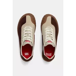 Camper sneakers din piele întoarsă TWS culoarea maro, K201816-001 imagine