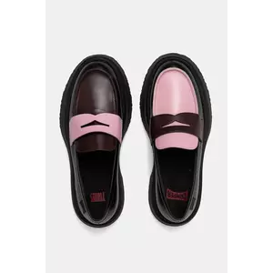 Camper mocasini de piele TWS culoarea negru, cu platformă, K201116-042 imagine