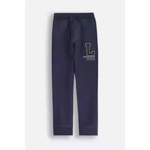 Coccodrillo pantaloni de trening pentru copii culoarea bleumarin, cu imprimeu, EVERYDAY BOY imagine