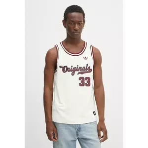 adidas Originals tricou fără mâneci OG Jersey culoarea bej, JM9953 imagine