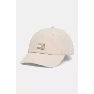 Tommy Jeans șapcă de baseball din bumbac culoarea bej, AW0AW17580 imagine