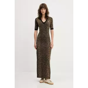 adidas Originals rochie Maxi Dress culoarea verde, maxi, mulată, JW2773 imagine