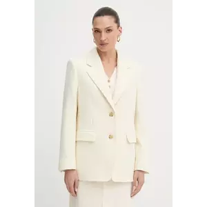 BOSS geacă de lână culoarea bej, oversize, uni, 50543726 imagine