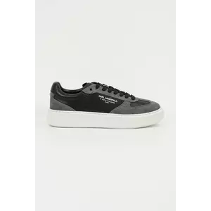 Karl Lagerfeld sneakers din piele MAXI KUP RSG culoarea negru, KL52235 imagine