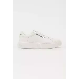 Karl Lagerfeld sneakers din piele KAPRIKA culoarea alb, KL24220 imagine