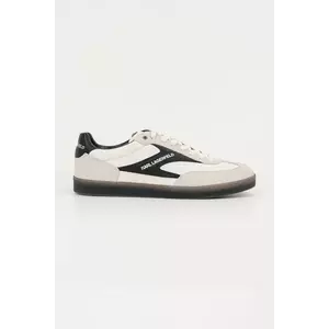 Karl Lagerfeld sneakers din piele KANDIDATE culoarea alb, KL53855 imagine