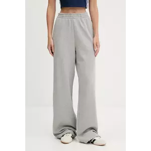 adidas Originals pantaloni de trening din bumbac Essentials culoarea gri, melanj, JW2811 imagine