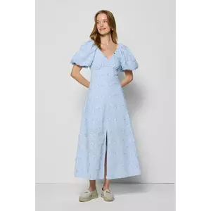 Bizuu rochie FELICITE maxi, evazați, FELICITE BŁĘKITNY imagine
