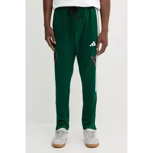 adidas pantaloni de trening Tiro culoarea verde, cu imprimeu, JN2574 imagine