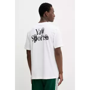 adidas tricou din bumbac culoarea alb, cu imprimeu, JY1828 imagine