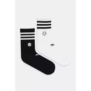 adidas Originals șosete Football CR 2-pack culoarea alb, JW2985 imagine