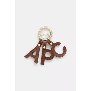 A.P.C. breloc de piele porte-cles lettres PXAWV.F63656 imagine