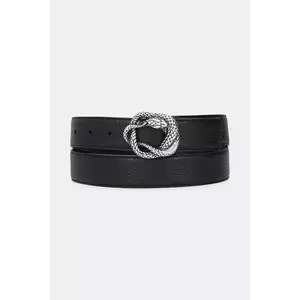 Just Cavalli curea de piele culoarea negru, 79QA6F40 ZP295 imagine