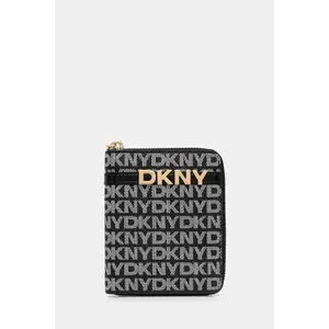 Dkny portofel de piele culoarea negru, R5215M25 imagine