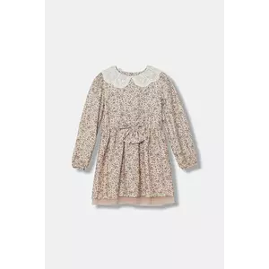 Jamiks rochie din bumbac pentru copii CAMRYL I culoarea roz, mini, evazați, JZI001 imagine