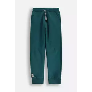 Coccodrillo pantaloni de trening pentru copii culoarea verde, uni, EVERYDAY BOY imagine