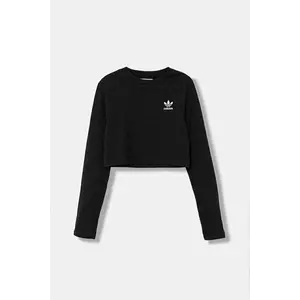 adidas Originals longsleeve copii culoarea negru, JW2597 imagine