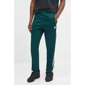 adidas Originals pantaloni de trening Denim TP culoarea verde, cu imprimeu, JY1275 imagine