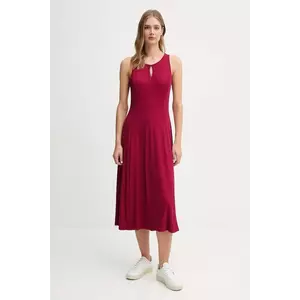 Dkny rochie culoarea roz, maxi, evazați, P5ED0BMX imagine