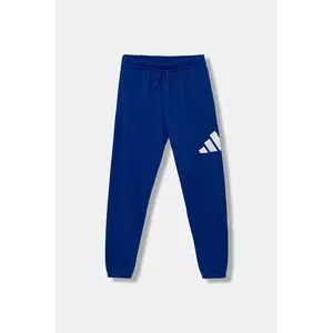 adidas pantaloni de trening pentru copii culoarea bleumarin, cu imprimeu, JV9916 imagine