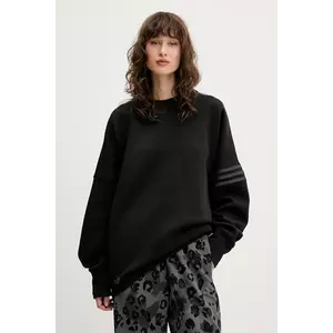 adidas Originals bluză Neuclassics culoarea negru, cu imprimeu, JW7918 imagine