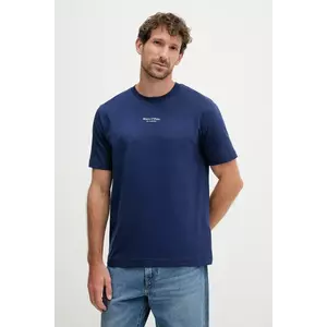 Marc O'Polo tricou din bumbac culoarea bleumarin, cu imprimeu, M26201251382 imagine