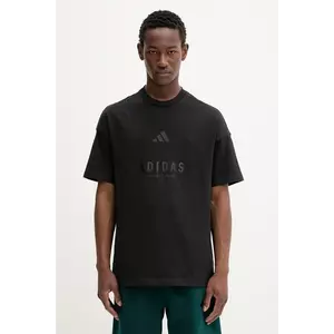 adidas tricou din bumbac All SZN culoarea negru, cu imprimeu, JL6549 imagine