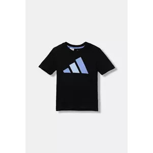 adidas tricou de bumbac pentru copii culoarea negru, cu imprimeu, KB7311 imagine