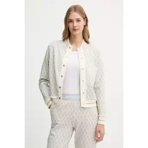 Joop! bluză culoarea bej, cu imprimeu, 30047788 imagine