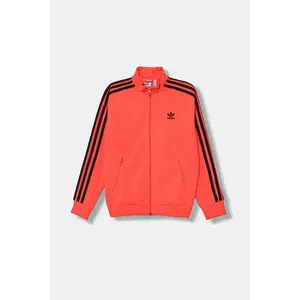 adidas Originals bluză copii culoarea roșu, cu imprimeu, JV8585 imagine