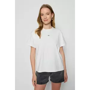 Bizuu tricou din bumbac TISHALLE culoarea alb, TISHALLE KREMOWY imagine