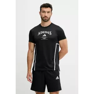 adidas Performance tricou de antrenament Designed for Training culoarea negru, cu imprimeu, KA5284 imagine
