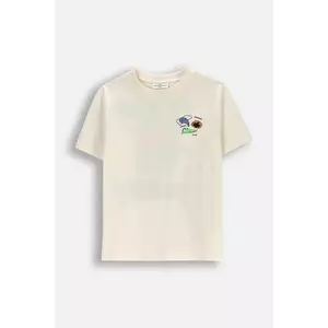 Coccodrillo tricou de bumbac pentru copii culoarea bej, cu imprimeu, EVERYDAY BOY imagine