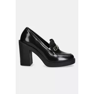 Love Moschino pantofi de piele culoarea negru, cu toc drept, JA1018AG1NJD0000 imagine
