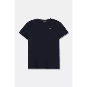 Napapijri tricou de bumbac pentru copii SALIS SS 2 culoarea albastru marin, neted, NP0A4GEH1761 imagine