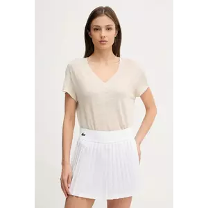 United Colors of Benetton tricou de in culoarea bej, 37UJD401Q imagine