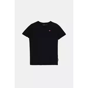 Napapijri tricou de bumbac pentru copii SALIS SS 2 culoarea albastru marin, neted, NP0A4GEH0411 imagine