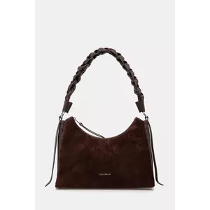 Coccinelle geantă de mână din piele întoarsă BOHEME SUEDE BIMATERIAL culoarea maro, E1.P6P.13.03.01 imagine