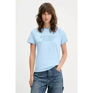 Tommy Jeans tricou din bumbac DW0DW21388 imagine
