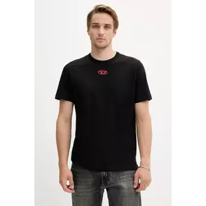 Diesel tricou din bumbac T-ADJUST-OD culoarea negru, cu imprimeu, A17880.0CLBR imagine