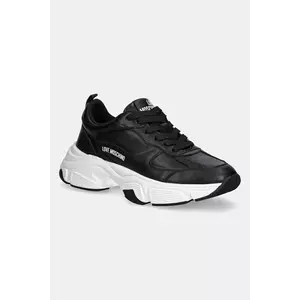 Love Moschino sneakers din piele culoarea negru, JA15246G1NIA0000 imagine
