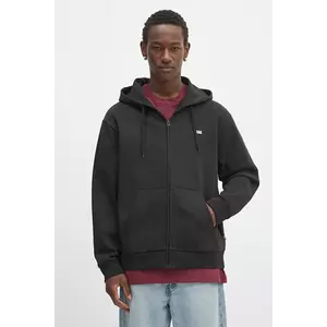 Vans bluză culoarea negru, cu glugă, cu imprimeu, VN000R9ZBLK1 imagine