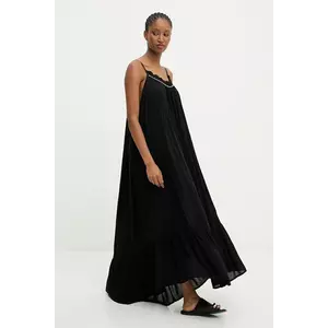 Answear.LAB rochie culoarea negru, maxi, drept imagine